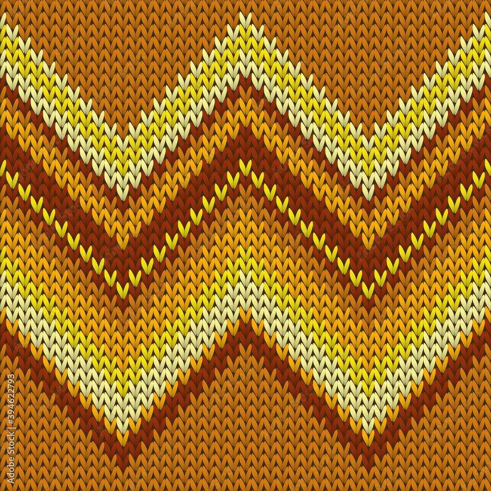 Obraz premium Jersey zig zal lines knitting texture geometric 