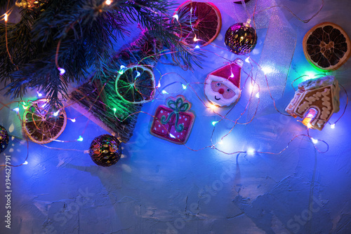 Christmas holiday blue conc...