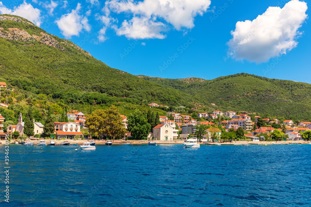 Coast near Kotor in the Adriatiac sea, Montenegro