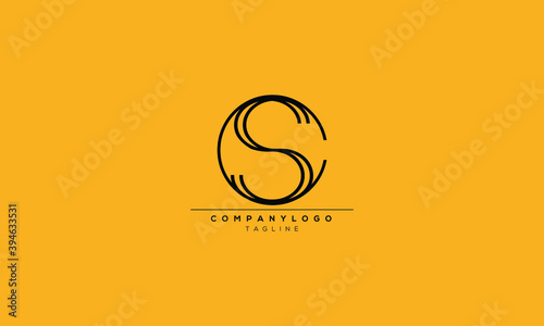 CSS Abstract initial monogram letter alphabet logo design