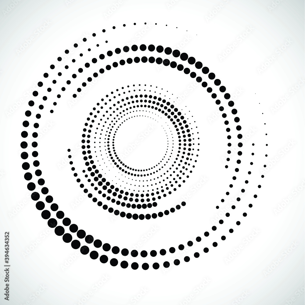 Halftone dots in circle form. round logo . vector dotted frame . design element Halftone dots in circle form. round logo . vector dotted frame . design element