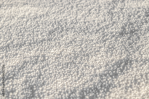 Ammonium nitrate granules as background.