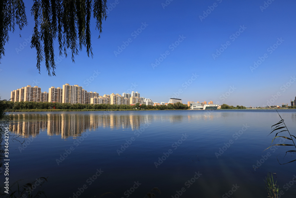 Waterfront City Architectural Scenery, Luannan County, Hebei Province, China