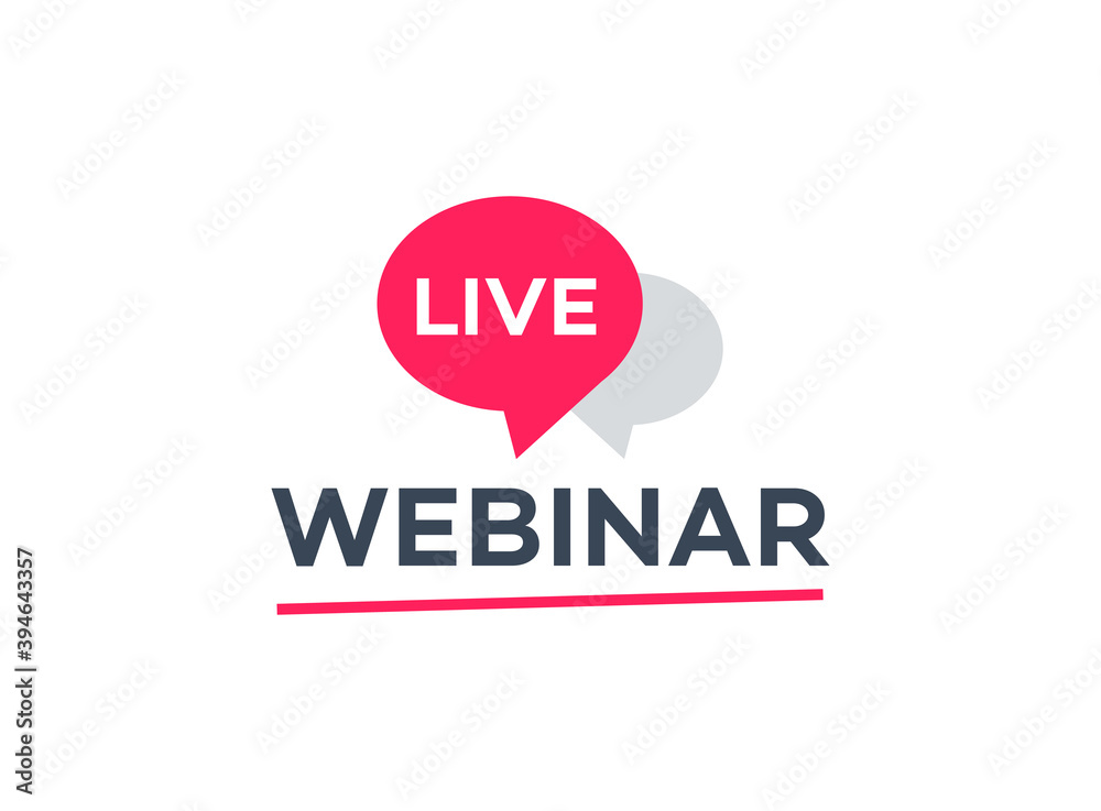 Live webinar symbol - flat design, easy to use for your website or video promotion. Live webinar symbol - flat design, easy to use for your website or video promotion.