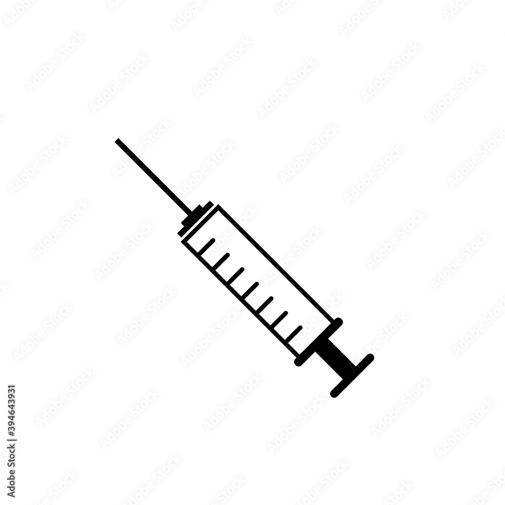 Medical syringe injection icon Medical syringe injection icon