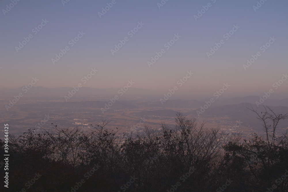 Naklejka premium 筑波山山頂からの景色