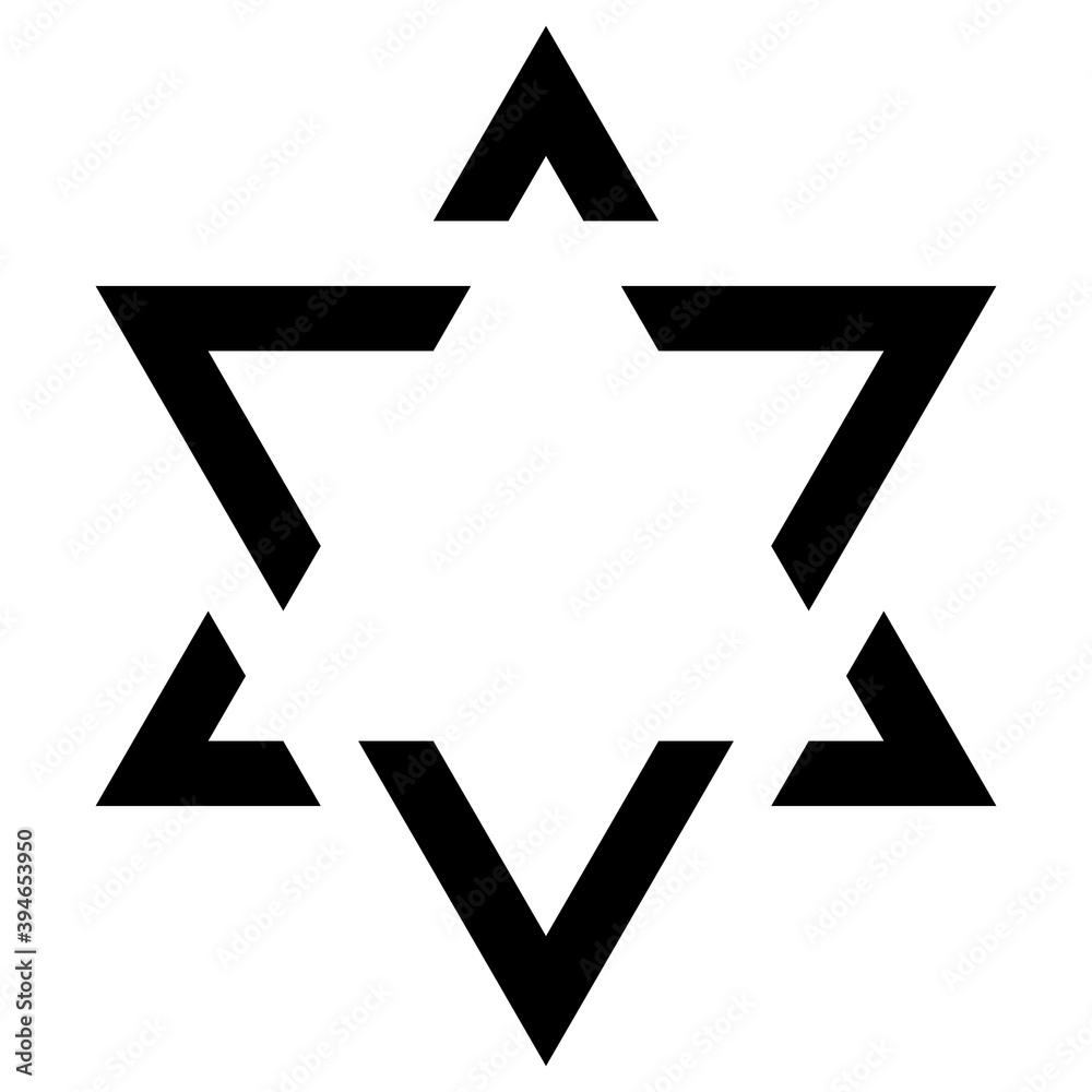 Kanizsa Triangle style Illusion tribal illustration Kanizsa Triangle style Illusion tribal illustration