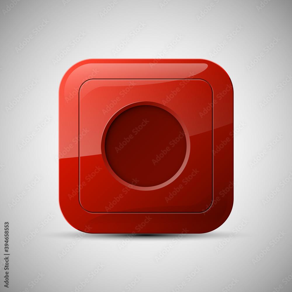 web round button for website or app. Isolated bell sign with border, reflection and shadow on background. web round button for website or app. Isolated bell sign with border, reflection and shadow on background.