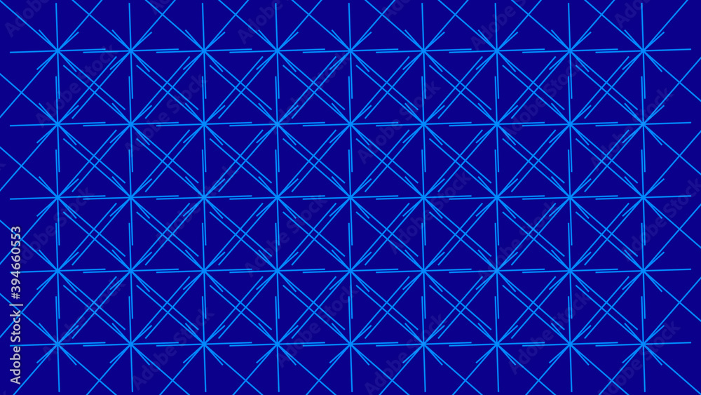 Crossing lines on blue background. Minimal line pattern Crossing lines on blue background. Minimal line pattern