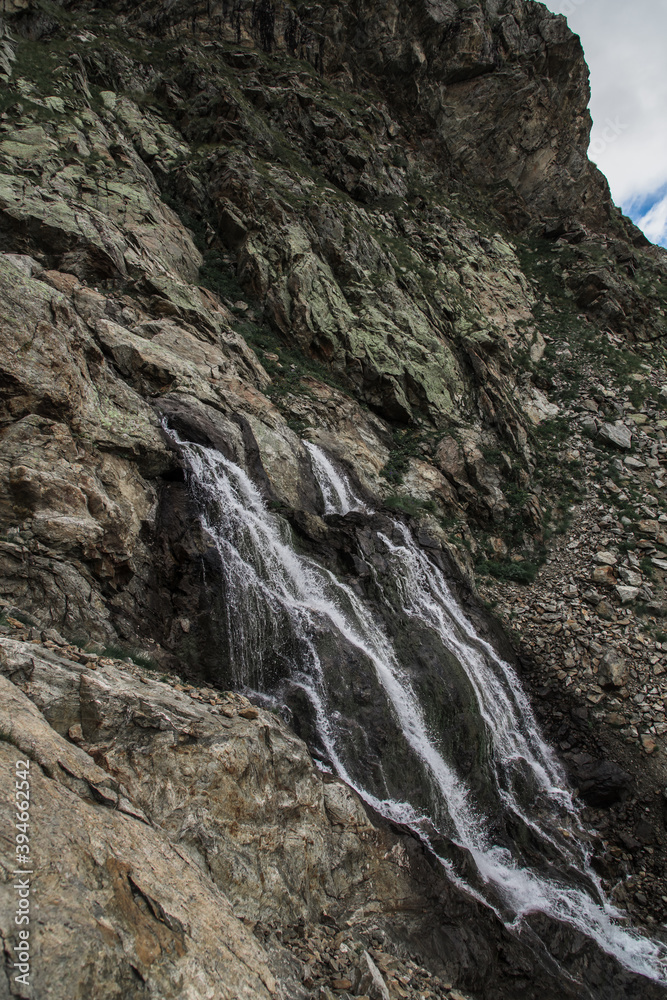 mountain waterfall