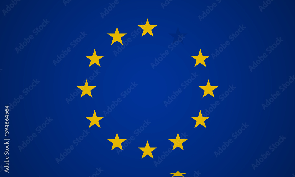 Brexit. The flag of the European Union without a single star. EU flag without UK. The United Kingdom of Great Britain and Northern Ireland country withdrew from Europe. Recent events in the world Brexit. The flag of the European Union without a single star. EU flag without UK. The United Kingdom of Great Britain and Northern Ireland country withdrew from Europe. Recent events in the world