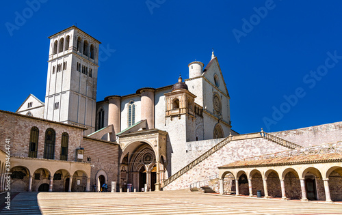 Basilica of Saint Francis of Assisi in the Umbria region of Italy