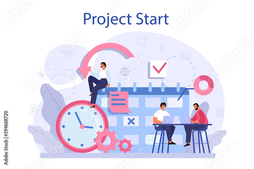 Project start concept. Start up business development idea.