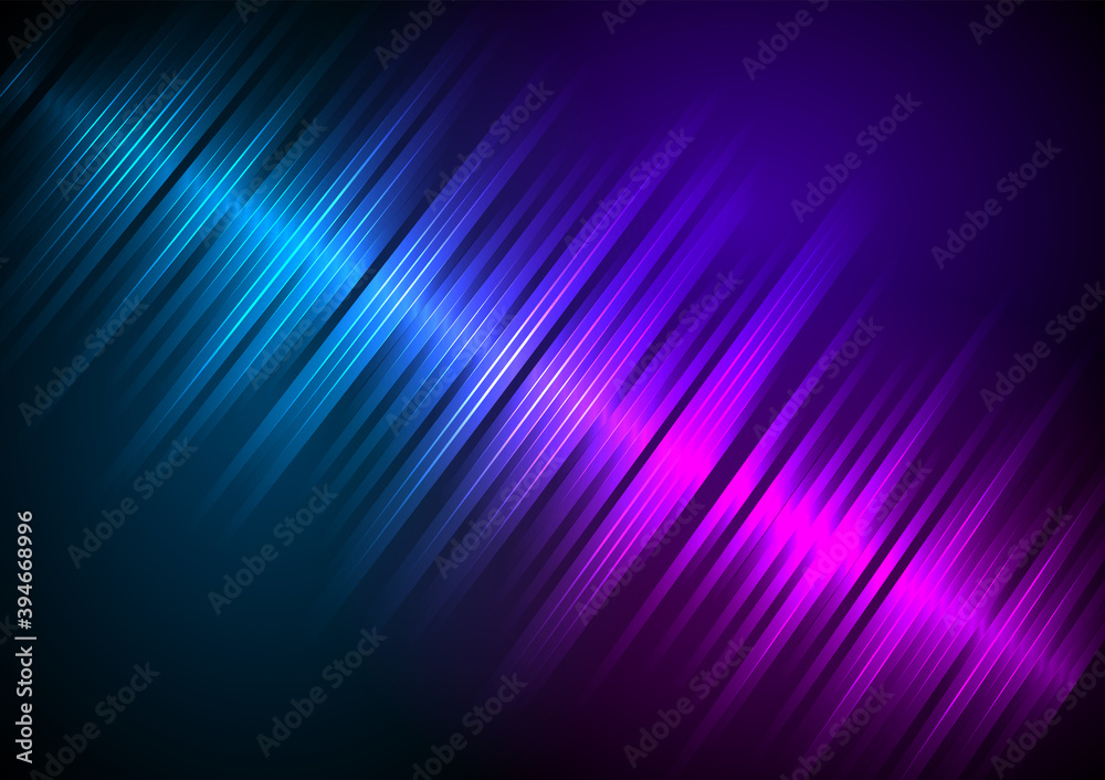 Color music equalizer - Sound waves abstract - purple background for different joyful events