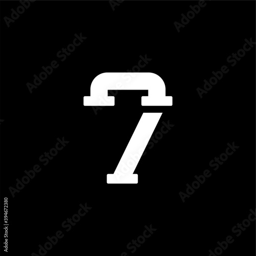 Plumbing Pipe Bold Vector Number 7