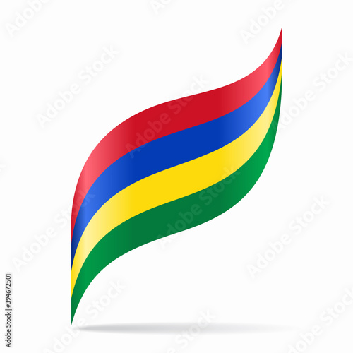 Free Download Mauritius flag wavy abstract background. Vector illustration. - GFXLoad