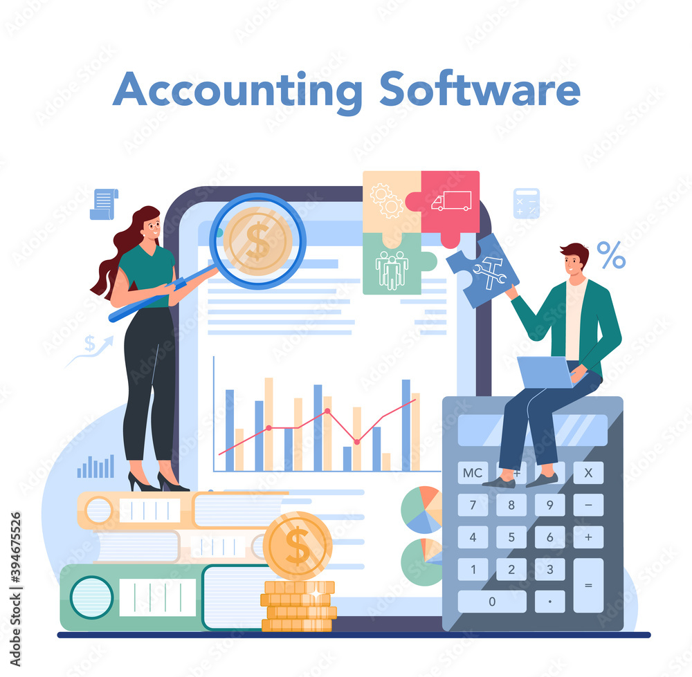 Accountant online service or platform. Professional bookkeeper Accountant online service or platform. Professional bookkeeper