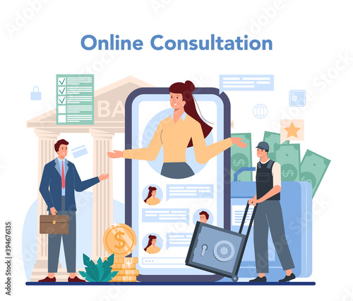 Encashment or collector online service or platform. Money