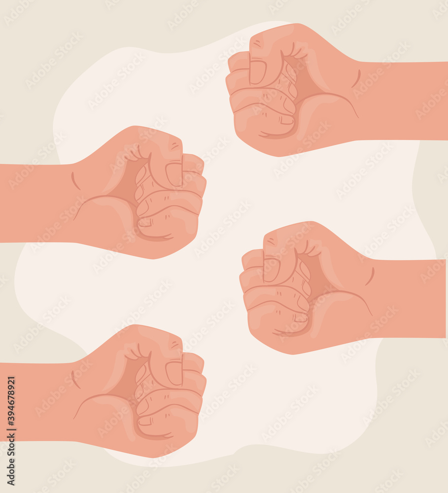 international human rights poster with hands fist fighters vector illustration design international human rights poster with hands fist fighters vector illustration design