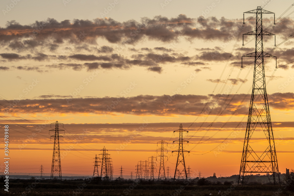 Fototapeta premium Pylons in the sun