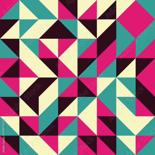 Abstract Geometric Pattern generative computational art illustration