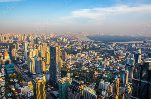 view to the cityscape of Bangkok Thailand Asia © Willi
