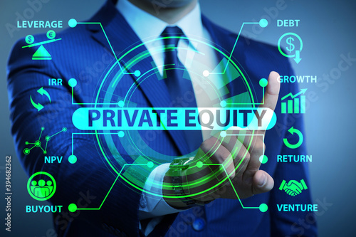 Bild auf Leinwand Private equity investment business concept