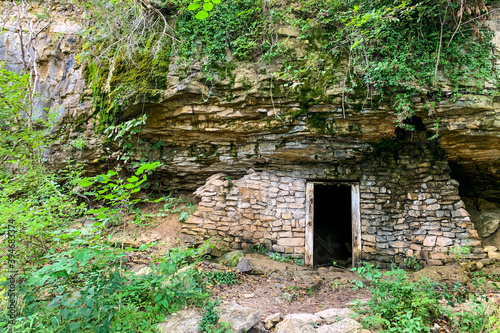 Fototapeta Naklejka Na Ścianę i Meble -  Historic stone structure in forest