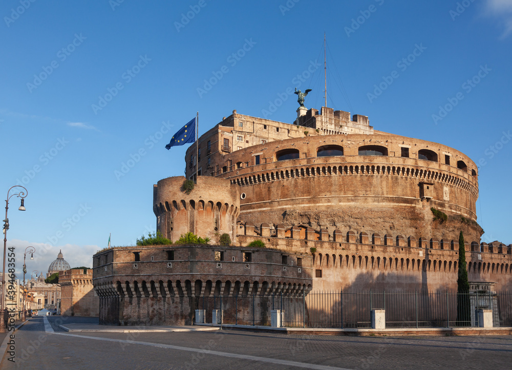 Mausoleum of Hadrian or Castel Sant Angelo in Rome Italy
