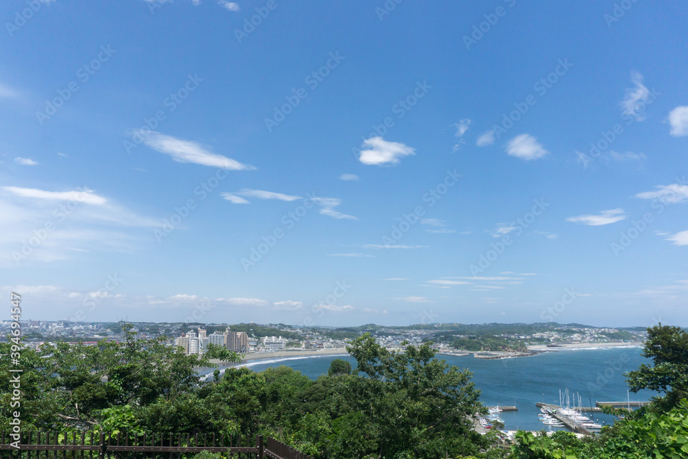 江の島展望台から見た湘南海岸	
