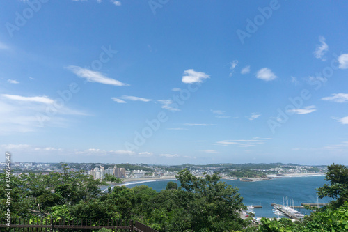 江の島展望台から見た湘南海岸 