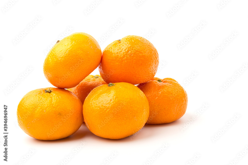 Mandarin-Honey Murcott oranges on white background, Golden orange to celebrate the Chinese festival. Mandarin-Honey Murcott oranges on white background, Golden orange to celebrate the Chinese festival.