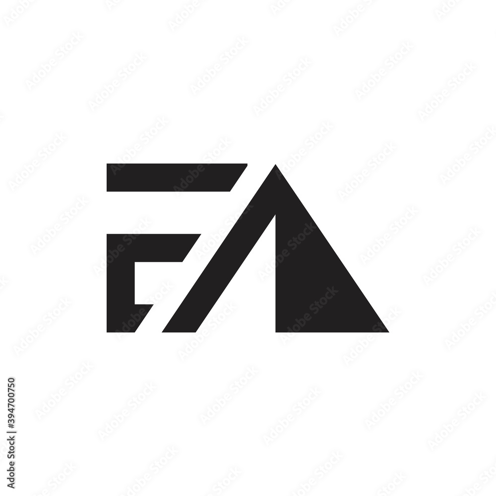 FA letter with up arrow logo design vector FA letter with up arrow logo design vector