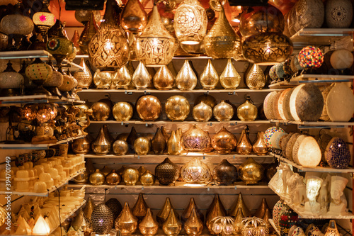 Decorative table lamps. Arabic style