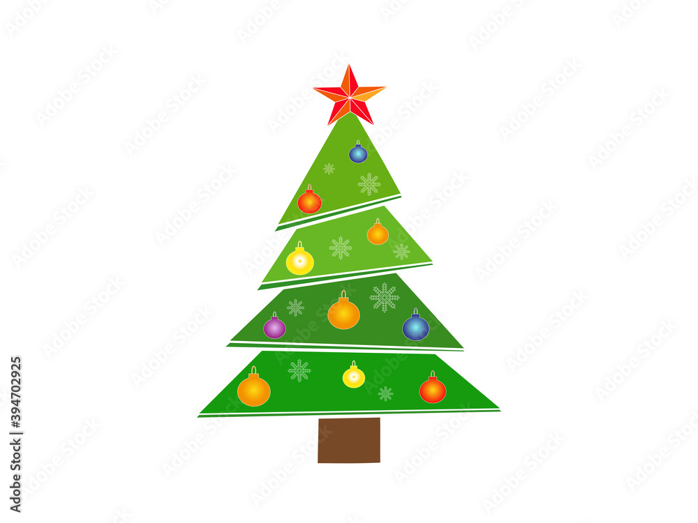 Icon Christmas tree. New Year. Vector illustration. Icon Christmas tree. New Year. Vector illustration.