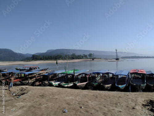 BANGLADESH Sylhet Volagonj, boats Waiting For Tourist.