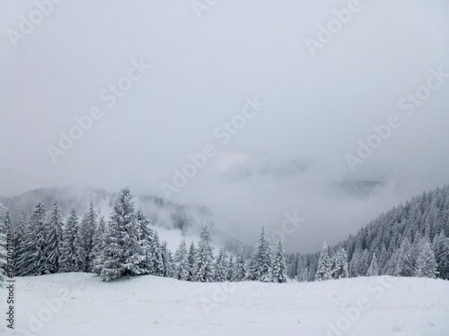 Winter mountain tour to Seekarkreuz mountain, Bavaria, Germany