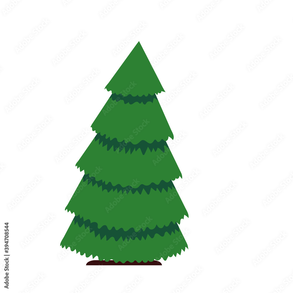 pine tree decoration icon isolated design