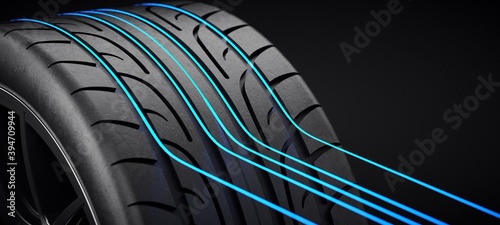 Rim mounted vehicle tire. When to change the wheels of your car.