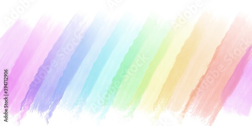 Beautiful rainbow color on white background. Colorful backdrop for decorating, wallpaper, fabric and etc.