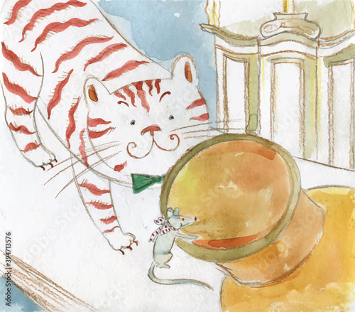 Friendship of cat and mouse, eating of fat in church