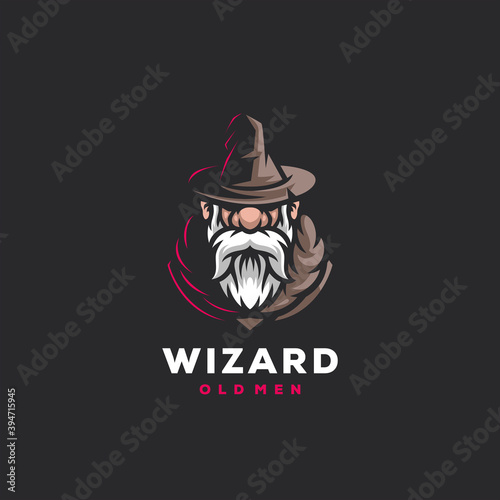 wizard gaming sports logo design