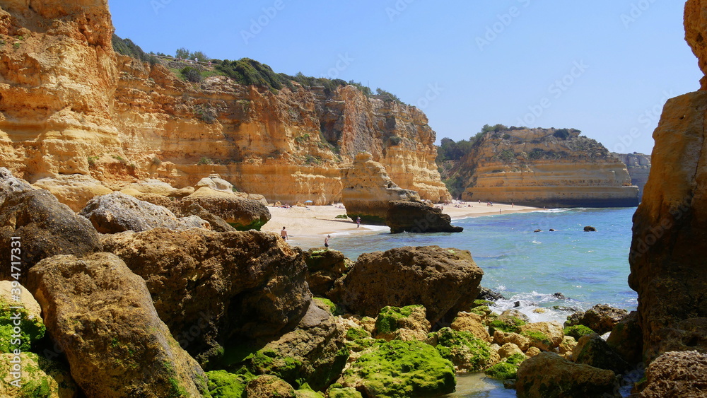 Badebucht an der Algarve, Portugal