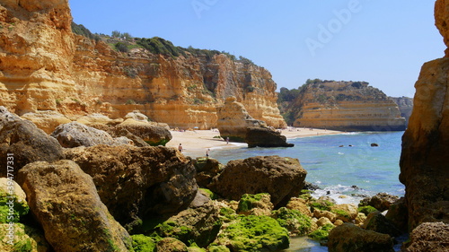 Badebucht an der Algarve, Portugal
