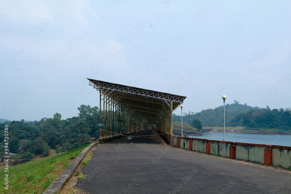 Solar panels at Banasura Sagar dam, Wayanad, Kerala