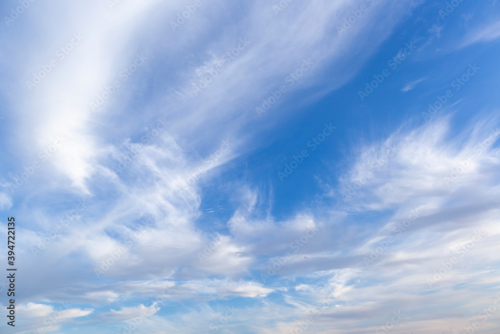 Clear blue sky with beautiful natural light white clouds Clear blue sky with beautiful natural light white clouds