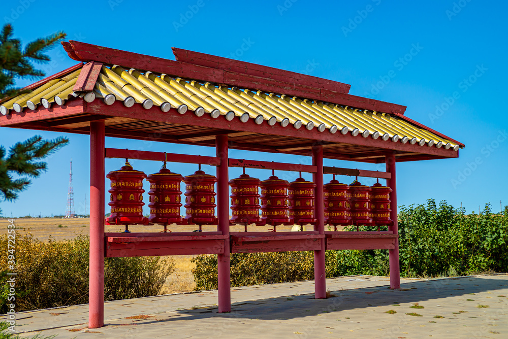 Naklejka premium religion construction of temple