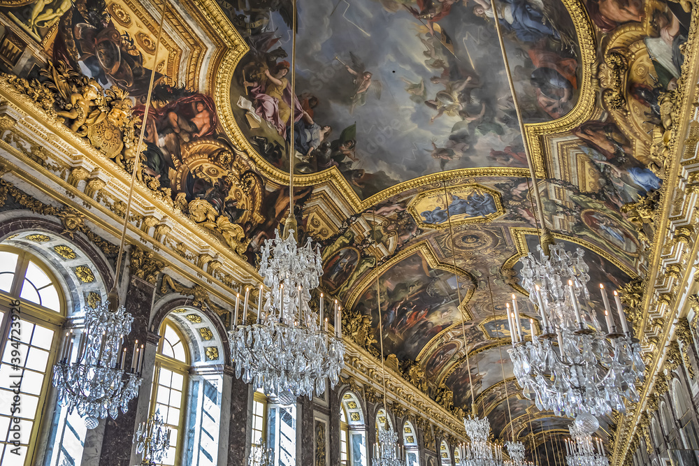 Interior Of Chateau De Versailles Palace Of Versailles Hall Of