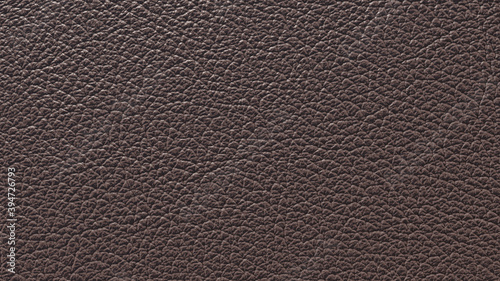 Closeup of dark brown leather texture, taurillon leather natural grain. 3D-rendering