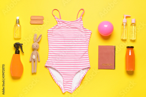 Flat lay composition with c...